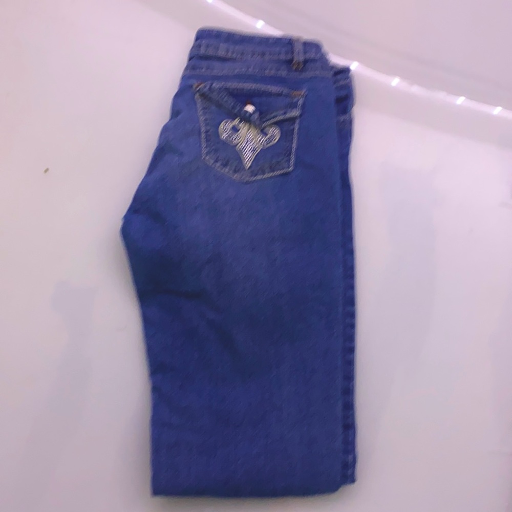 Pinkzone Denim panrs - size 7